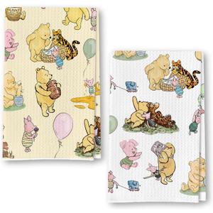 Winnie Baby Shower Decorations - Winnie Kitchen Towels - The Pooh Baby Stuff for Kitchen Bathroom - Vintage Winnie Baby Nursery Decor Hand Towels - The Pooh Gifts for Women 16X24 Inch