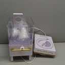 Nostalgia Snow Cone Shaved Ice Machine - Retro Table-Top Slushie Machine Makes 20 Icy Treats - Includes 2 Reusable Plastic Cups & Ice Scoop - White