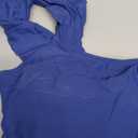 Eomenie Tankini Swimsuits for Women Ruched Tummy Control Bathing Suit Two Piece Swim Tank Top with High Waisted Bottom (Extra Large, Blue)