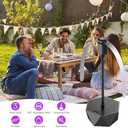 Fly Fans for Tables, Fly Repellent Fan Outdoor Indoor Keep Flies Away, Fly Repellent Fans for Tables with Holographic Blades for Picnic, Party, Restaurant, Kitchen, and BBQ, 4 Pack Black