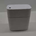 MOPALL Small Bathroom Trash Cans with Lids,Motion Sensor Bathroom Trash Can,Narrow Waterproof Plastic 3.5 Gallon Automatic Adsorption Touchless Garbage Can,White (Slim)