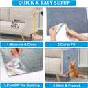 2 Pcs 78.7"x15.8" Cat Scratch Mat, Trimmable Self-Adhesive Carpet, DIY Climb Cat Scratcher for Furniture, Couch or Wall, Covering Cat Tree and Scratch Post Replacement Pad