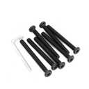 cSeao 10-Pack Black 5/16"-18 * 2-3/4" Allen Head Socket Cap Bolts Screws for Furniture Table