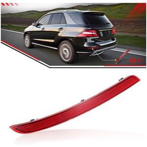 Left Rear Bumper Reflector Trim Driver Side Compatible with Mercedes Benz ML350 ML400 GLE350 GLE400 (Replaces 1668200074)