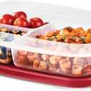 Rubbermaid EasyFindLids Meal Prep Containers 5.1 Cup Red
