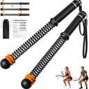 Adjustable Ropeless Battle Ropes, Portable Cordless Battle Ropes for Home Gym, Workout Equipment Exercise Rope for Low-Impact Workout, Strength & HIIT, for Men & Women (Black)