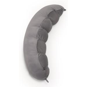 Peallow(Pat. Pend) Long Round Body Pillow for Adults, Bolster Pillow for Sleeping, Soft and Supportive Pillow for Sleeping & Lumbar Support (Urban Grey, 29.5")