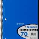 Top Flight 1-Subject Notebook, College Rule And Handles