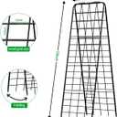 Heavy Duty Trellis for Climbing Plants, 59"x19.68" Adjustable Height Steel Cucumber Trellis, Powder Coated Metal Garden Trellis for Raised Beds,Tomatoes, Cucumbers & Outdoor Vines, 59"x19.68" - 1 Pcs