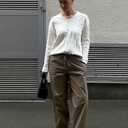 ZAFUL Women's V Neck Cable Knit Sweater 2025 Fall Pullover Long Sleeve Ribbed Loose Top Casual Outfits (Large, White)