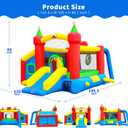 WELLFUNTIME Inflatable Bounce House, Jumping Castle Slide with Blower, Kids Bouncer with Ball Pit