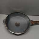 SENSARTE Nonstick Deep Frying Pan Skillet, 11-inch Saute Pan with Lid, Stay-cool Handle, Chef Pan Healthy Stone Cookware Cooking Pan, Induction Compatible (Gray)