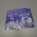 3 x Prepaid 5G/4G LTE Data SIM Card Support AT&T, T-Mobile Network, USA Data Only SIM Card for Unlocked Security Cameras/Smart Phone/Tablet/Mobile WiFi Hotspot/Smart Watch, No Contract