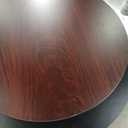 Flash Furniture Graniss 36'' Round Walnut Laminate Table Top with 24'' Round Table Height Base