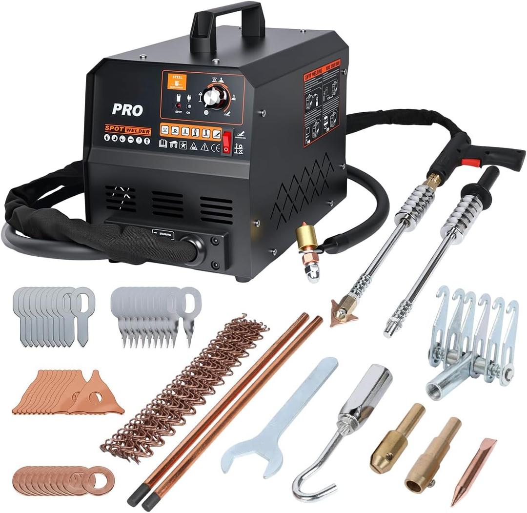 Dent Puller Welder 3500W 4200A Stud Welder Dent Repair Kit 6 Welding Modes Auto Body Spot Welder Dent Puller Machine Dent Removal Tool with Auto/Manual Welding & Overheat Protection for Car/Truck 110V