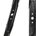 942-04308 Lawn Mower Blades with 6 Star Star, 42 inch Deck Mulching Blades Replace for Cub Cadet, Troy Bilt, Craftsman, Bronco, Pony, Part Number, 942-04308A, 942-04308-X, ZT1, XT1, LT42