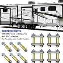 Sporacingrts Heavy Duty Shackle Upgrade Kit Compatible with CRE3000 Stock and Equaflex Trailer Shackle kit 2.25 Shackles Tandem Axle Replaces UO12-016 (Silver) Bolt