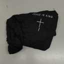 Jesus is King Cross - Minimalist Christian Religious Jesus T-Shirt - Small