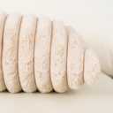 NiNi ALL Faux Fur Plush Throw Pillow Covers Beige 24x24 Inch Set of 2 Decorative Soft Plush Striped Couch Pillow Cover for Sofa Cushion Cases for Couch Bed Home Decor