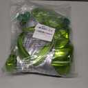 Alien Costume Women, Metallic Robot Dress Space Outfit Headband Necklace Halloween Cosplay for Girls-Silver Green (Medium)