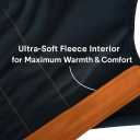 Winter Waterproof Dog Snowsuit  Full Body Outdoor Jacket with Leash Ring, Fleece Lining, Windproof Reflective 4-Leg Dog Coat for Small to Large Dogs Mustard Yellow XL (XL (Back Length 17.5"))