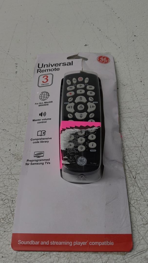 GE Universal Remote Control for Samsung, Vizio, Lg, Sony, Sharp, Roku, Apple TV, RCA, Panasonic, Smart TVs, Streaming Players, Blu-Ray, DVD, Simple Setup, 4-Device, Black