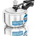 Hawkins 1.5 Litre Pressure Cooker, Stainless Steel Inner Lid Cooker, Induction Cooker, Small Cooker, Silver (HSS15)