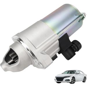 10914 Starter Motor Compatible with Honda Accord 2.4L 2013-2017, CR-V 2.4L 2015-2016, Civic 2.0L 2016-2019 L4 Engine Replaces 31200-5A2-A51 SM74009,1.6KW 12V Clockwise 9-Teeth