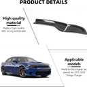 RAZPOY for Charger Tail Light Lamp Covers, Smoked Rear Light Guards Compatible with 2015-2024 Dodge Charger Exterior Accessories, ABS Smoke Black