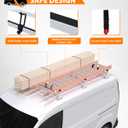 MELIPRON Van Roof Rack Fits for Ford Transit Connect 2014-2025, Steel Ladder Rack for Cargo Van with Anti-Rust White Coating, Ideal for Transporting Ladders, Pipes (Not Fit for Full-Size Ford Transit)
