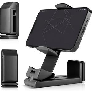 Cell Phone Stand for iPhone and Samsung, Adjustable Desk Phone Holder with Non-Slip Base
