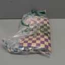 4 Pack Cute Wet Bag Waterproof Washable Reusable Wet Dry Bag for Swimsuit Dirty Clothes Diaper Travel Pool Yoga Gym Christmas Birthday Party Camping Toiletries Beach Essentials, Colorful Checkered