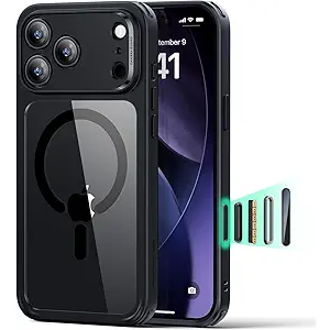 ESR for iPhone 17 Pro Case, Camera Control, Compatible with MagSafe, Shockproof Military-Grade Protection, Magnetic Phone Case for iPhone 17 Pro, Classic Hybrid Case, Clear