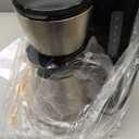 BLACK+DECKER 12 Cup Thermal Programmable Coffee Maker with Brew Strength and VORTEX Technology, Black/Steel, CM2046S