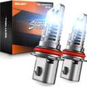 SEALIGHT  HB5 Bulbs, 40000LM 9007 Fog Bulbs 6500K Cool White, 1:1 Mini Size, Powersports Accessory Lights or ATV Light with Cooling Fan, 3 Mins Plug-N-Play, Pack of 2