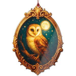 3 x Funny Christmas Ornaments 2026 - Owl Gifts - Book Lover Gift for Women, Christmas, Birthday, White Elephant Gift - Xmas Tree Funny Decoration Gifts for Friends, cowoker, Men, Women