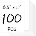 100 Sheets Card Stock Printer Paper 8.5 x 11, Bright White 