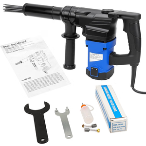 CHENNTAI Industrial Electric Needle Scaler 1100W High-Power Pure Copper Motor 23 Preinstalled 77 Spare Hardened Steel Needles Pistol Grip Safety Lock for Rust Weld Slag Paint Removal 110V with Lubrica