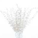 Voqoza 18pcs White Eucalyptus Stems Greenery Stems Fake Leaves Artificial Flowers Bouquet Faux Branches Centerpiece Flores Plants for Home Party Decor Wedding Decoration
