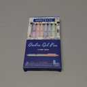 Writech Retractable Gel Ink Pens: 8ct Black Ink 0.5mm Fine Point Tip Pen Comfort Grip Smooth Writing with Aesthetic Gradient Color Barrel for Journaling Note Taking Sketching No Bleed & Smear