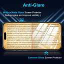 Mothca 2 Pack Matte Glass Screen Protector for iPhone 17 Pro Max/iPhone 16 Pro Max 6.9-inch [Auto Fit Box Dust-Free] Full Coverage Anti-Glare & Anti-Fingerprint Tempered Glass, Smooth as Silk
