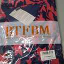 BTFBM Women Summer Dresses Casual Sleeveless Floral Maxi Dresses (Blue, XL)
