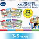 VTech Touch and Learn Activity Desk 4-in-1 Kindergarten Expansion Pack Bundle for Age 3-5