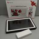 BIGASUO Digital Picture Frame Frameo 15.6" WiFi Electronic Photo Frames Large with 64GB Memory 1920x1080 IPS FHD Touch Screen Share Moments Instantly Anywhere Photo Gifts for Parents and Grandparents (15.6 inch Black & White)