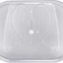 Lazy Susan Turntable Organizer for Refrigerator, 360 Rotating Fridge Organizer Tray with Suction Cups, 14.56''x11'' Turntable Condiment Organizer for Cabinets Dining Table Pantry Kitchen Countertop