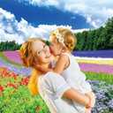 7x5ft Spring Scenery Backdrop Colorful Flowers Field Blooming Floral Forest Photography Background Nature Scenery Theme Decorations Room Decor Kids Adults Portraits Banner Photo Studio Props