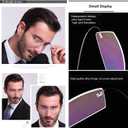 Viseng Set of 2 Rimless reading glasses titanium metal ultra light Readers of Men Women