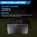 ACS6000ULS Mower Chute Blocker Compatible with Most Zero Turn Mowers, Fit for Ferris, Exmark, Gravely, Hustler and Toro Mowers Replaces Advanced Chute System 088-6003-00, Includes Discharge Shield