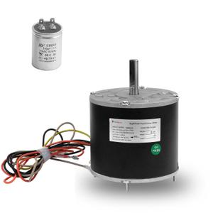 Upgraded 1/5 HP Condenser Fan Motor,1075/900 RPM 208-230V 60HZ Replacement for Lennox Armstrong Ducane 100483-02 100483-21 Etc AC/Air Conditioner,with Capacitor