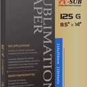 A-SUB Sublimation Paper 8.5x14 Inches 110 Sheets ONLY Compatible with Sublimation Printer and Sublimation Ink 125g